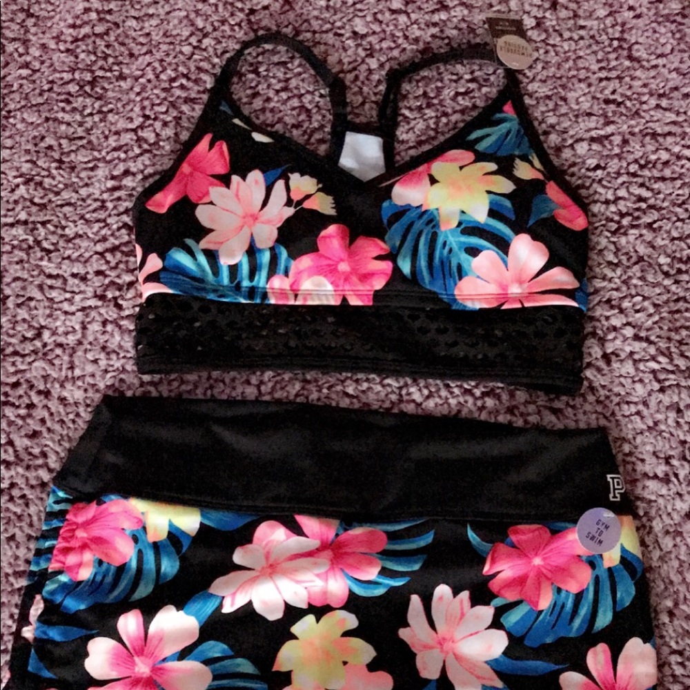 Pink Victoria Secret Gym swimsuit